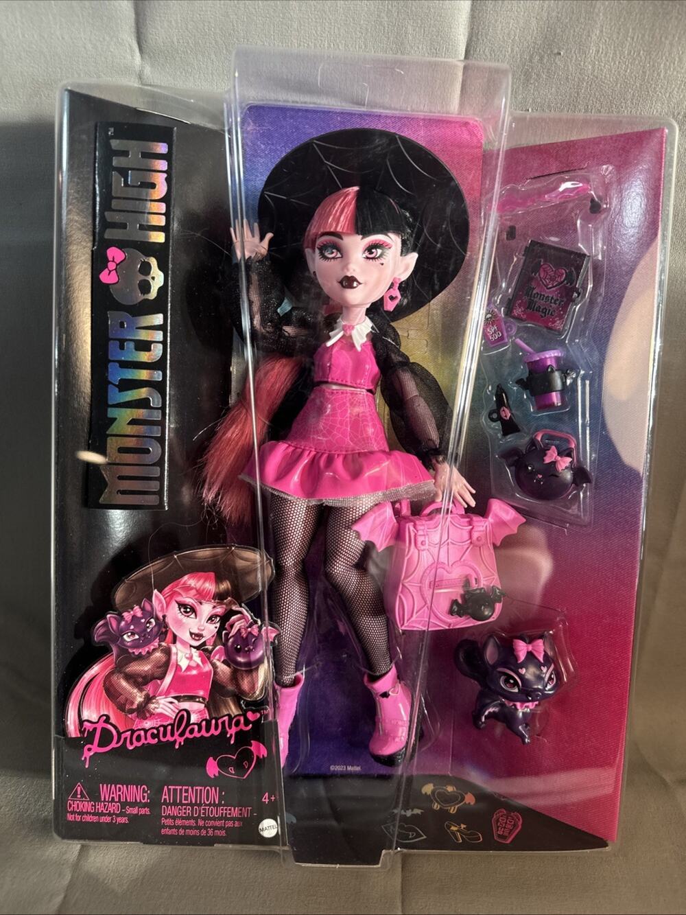 Mattel | Monster High Doll | Draculaura Doll | Accessories & Pet G3 NIB 2023